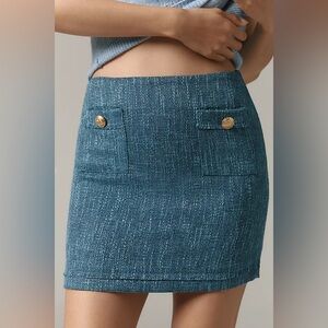 Anthropologie - Bishop + Young Parker Tweed Mini skirt - Sz S